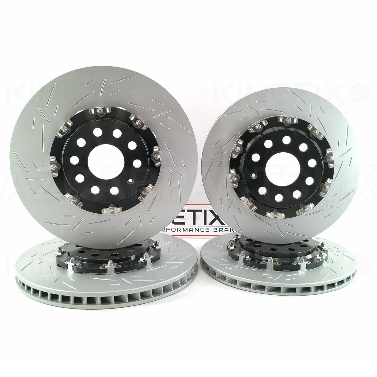 FOR VW GOLF R32 MK5 PASSAT R36 TWO PIECE FLOATING FRONT REAR BRAKE DISCS BREMBO XTRA PADS 345mm 310mm