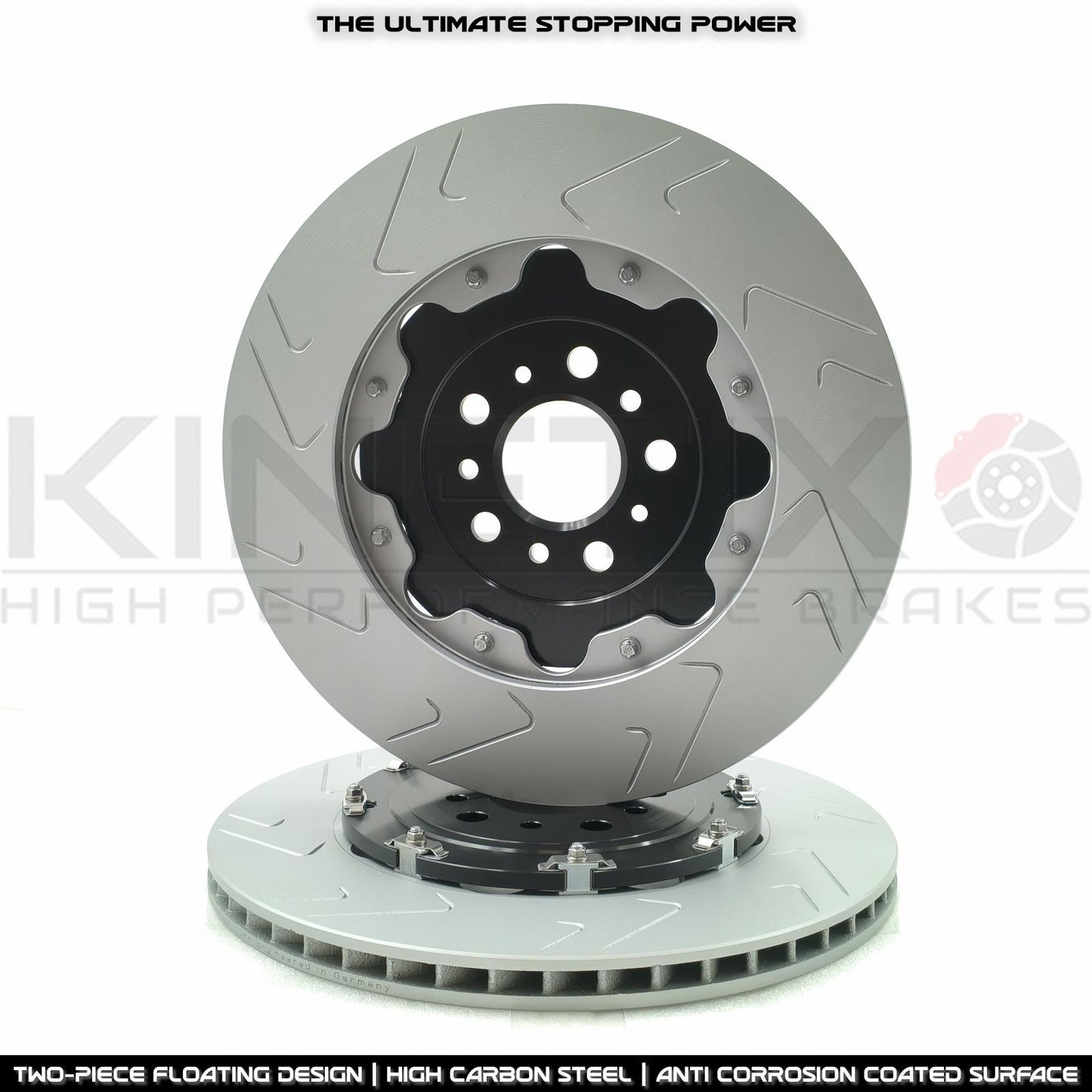 BMW M3 G80 G81 M4 G82 G83 REAR TWO-PIECE FLOATING BRAKE DISCS CERAMIC RACING PADS & WEAR WIRE SENSOR LEAD 370mm X 24mm
