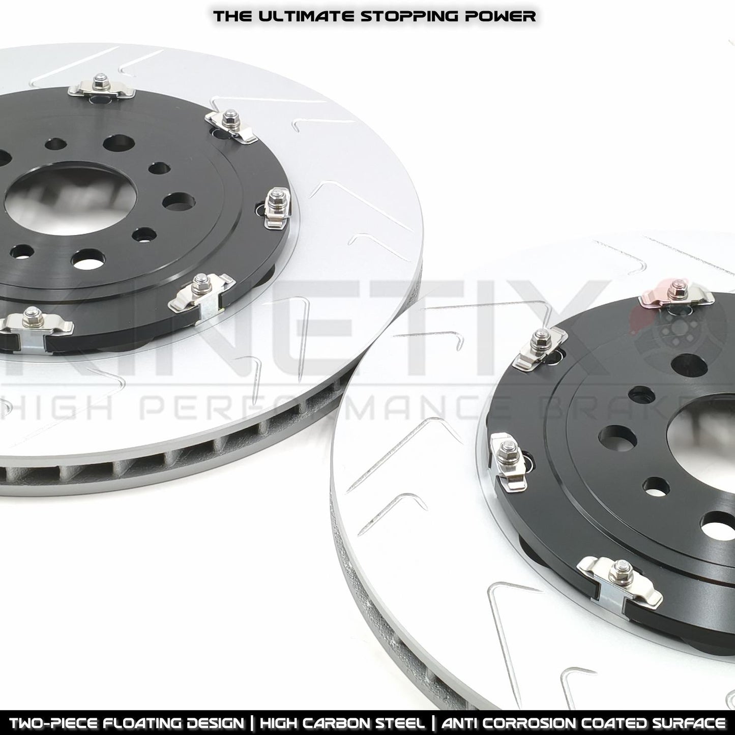 FOR BMW M3 G80 G81 M4 G82 G83 REAR TWO PIECE FLOATING BRAKE DISCS BREMBO PADS & WEAR WIRE SENSOR LEAD 370mm X 24mm