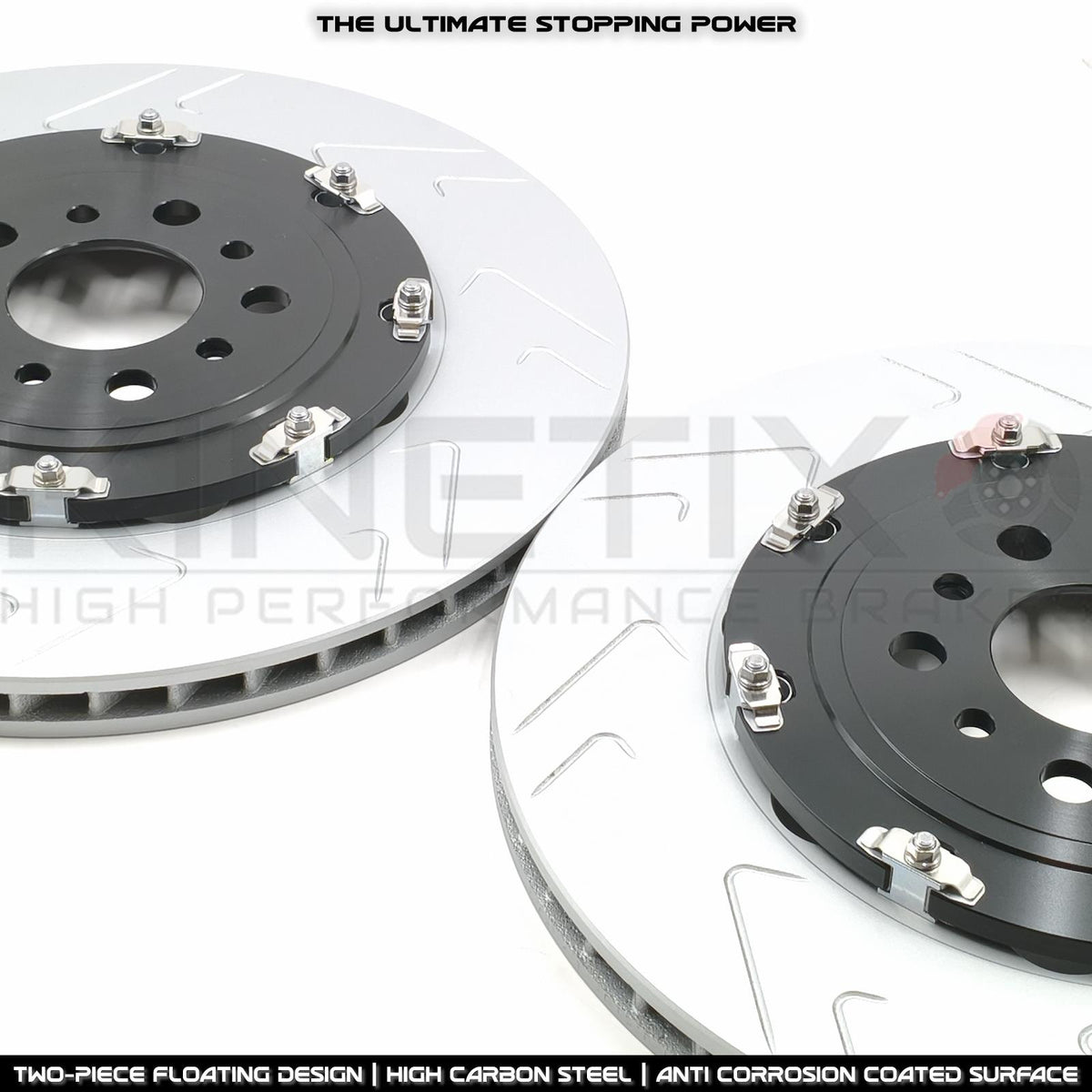 FOR BMW M3 G80 G81 M4 G82 G83 REAR TWO PIECE FLOATING BRAKE DISCS BREMBO PADS & WEAR WIRE SENSOR LEAD 370mm X 24mm