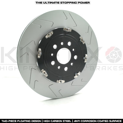 FOR BMW M3 G80 G81 M4 G82 G83 REAR TWO PIECE FLOATING BRAKE DISCS BREMBO PADS & WEAR WIRE SENSOR LEAD 370mm X 24mm