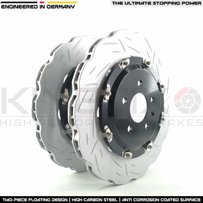 FOR AUDI RS6 C7 TWO PIECE FLOATING REAR BRAKE DISCS CERAMIC RACING PADS 356mm X 22mm 4G0615601E 2013-2018