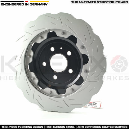 FOR AUDI RS6 C7 TWO PIECE FLOATING REAR BRAKE DISCS CERAMIC RACING PADS 356mm X 22mm 4G0615601E 2013-2018