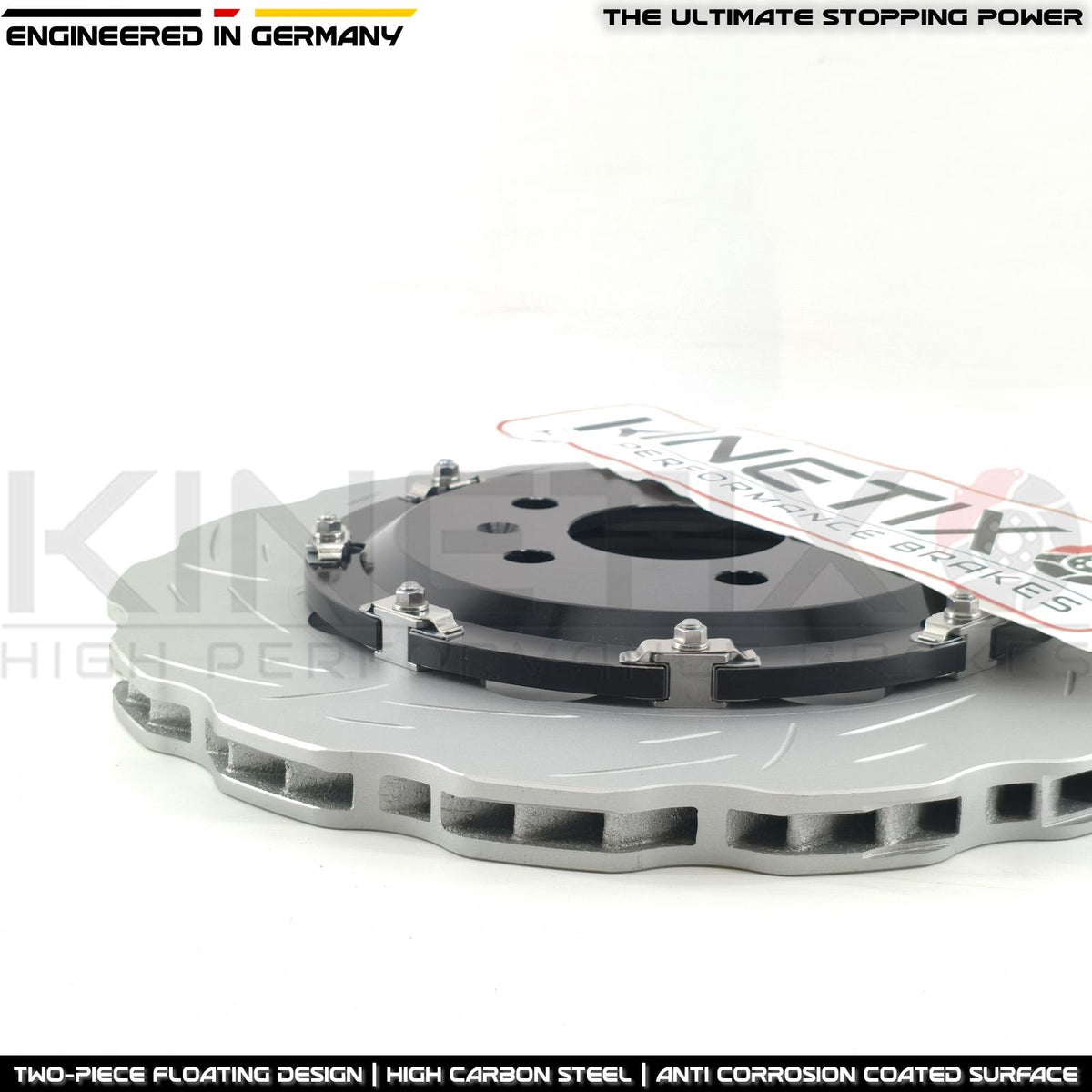 FOR AUDI RS6 C7 (2013-2018) TWO PIECE FLOATING FRONT REAR PERFORMANCE BRAKE DISCS BREMBO PADS & WEAR WIRE SENSOR LEADS 390mm X 36mm / 356mm X 22mm 4G0615301AH | 4G0615301E | 4G0615601 | 4G0615301 | 4G0615601E