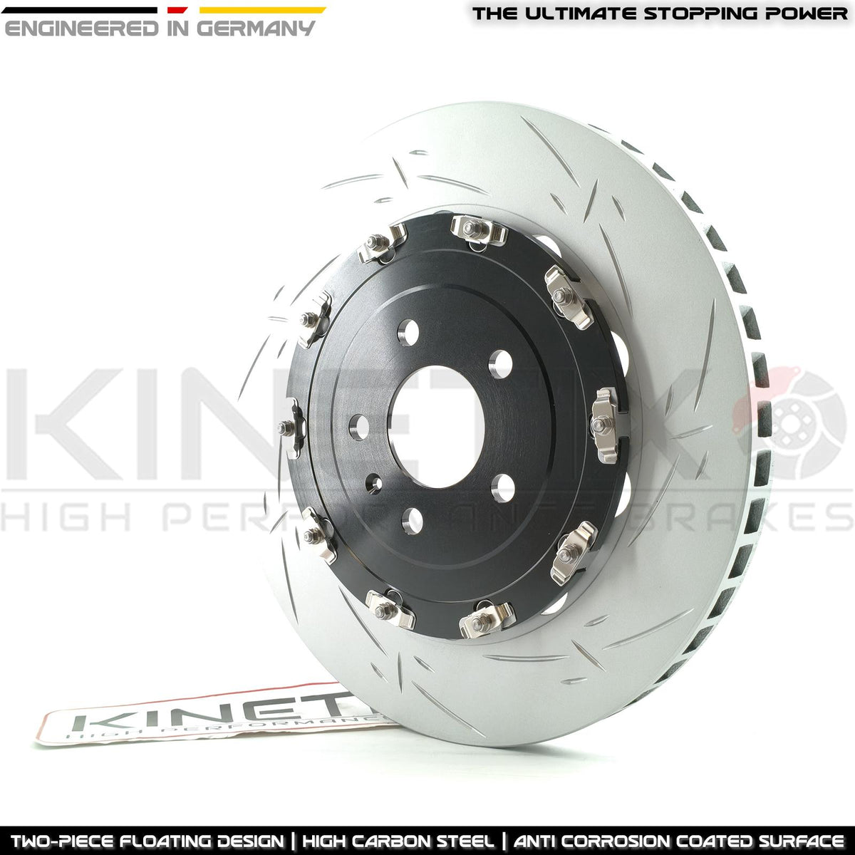 FOR AUDI R8 (2006-2024) 4.2 FSI / 5.2 FSI TWO-PIECE FLOATING REAR BRAKE DISCS CERAMIC RACING PADS & PARKING HAND BRAKE PADS (356mm X 32mm)