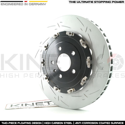 FOR AUDI R8 (2006-2024) 4.2 FSI / 5.2 FSI TWO-PIECE FLOATING REAR BRAKE DISCS CERAMIC RACING PADS & PARKING HAND BRAKE PADS (356mm X 32mm)