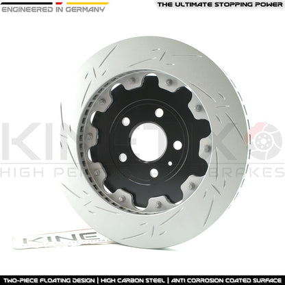 FOR AUDI R8 (2006-2024) REAR PERFORMANCE TWO PIECE FLOATING BRAKE DISCS PAIR 356mm X 32mm **FITS STEEL BRAKE DISCS SETUP ONLY**