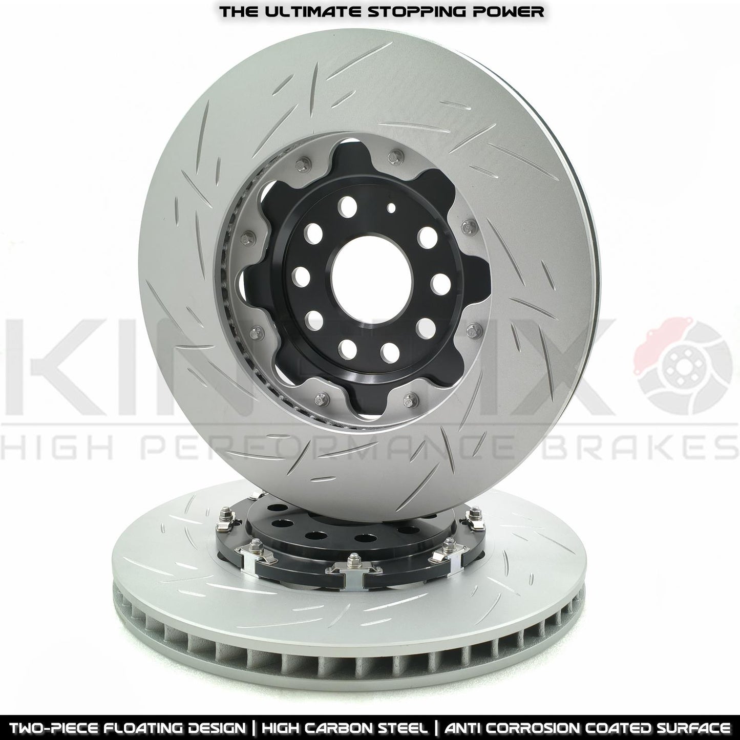 MQB BIG BRAKE KIT 4 POT PORSCHE MACAN KINETIX AUDI S3 GOLF R R32 SEAT LEON CUPRA