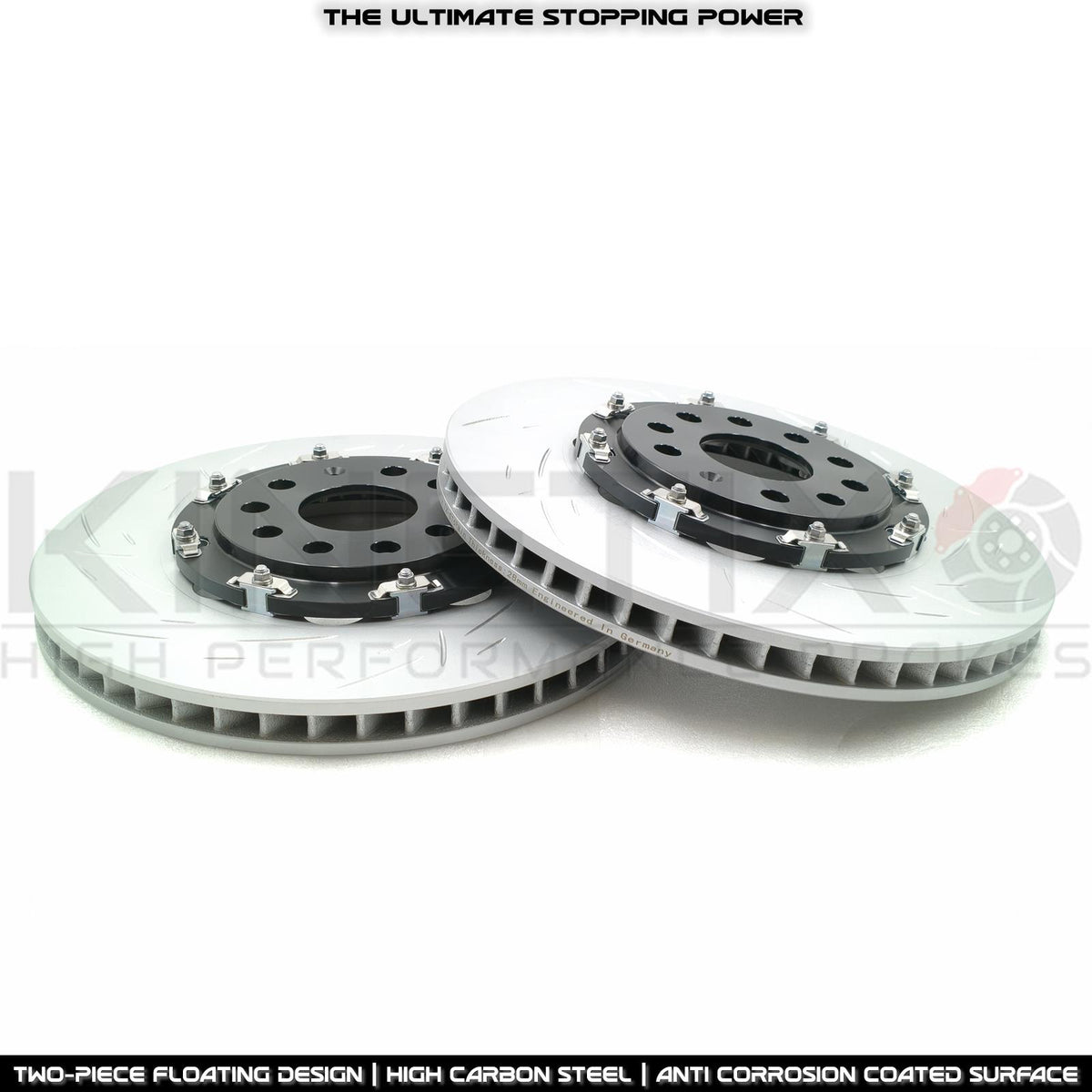 FOR VW GOLF R MK6 R32 MK5 PASSAT R36 TWO-PIECE FLOATING FRONT BRAKE DISCS BREMBO PADS 345mm x 30mm