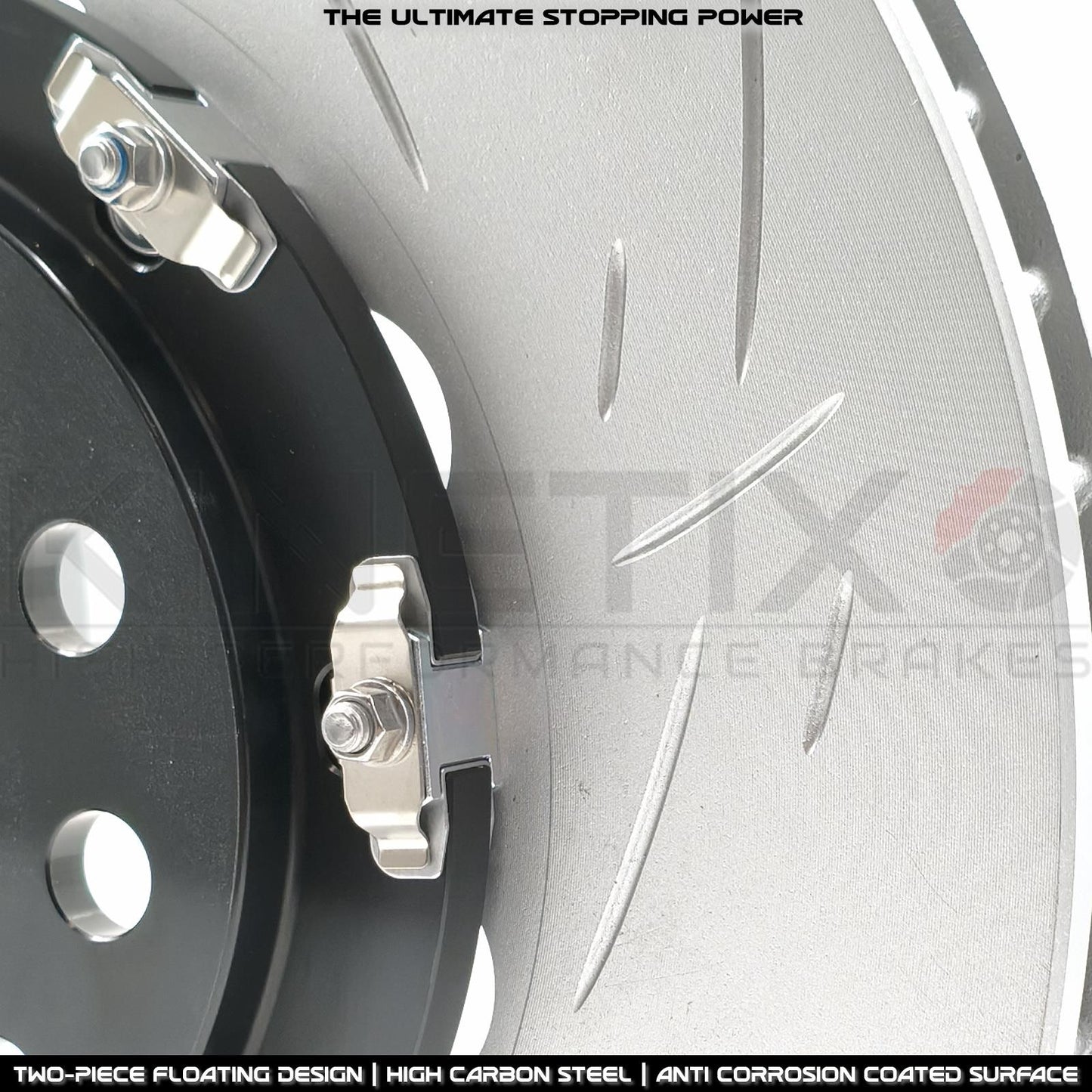 MQB BIG BRAKE KIT 4 POT PORSCHE MACAN KINETIX AUDI S3 GOLF R R32 SEAT LEON CUPRA
