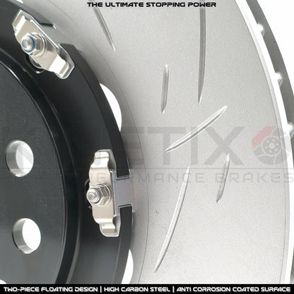 345mm X 30mm MACAN 4 POT FRONT BRAKE CALIPER UPGRADE FOR AUDI S3 SQ2 TTS TT