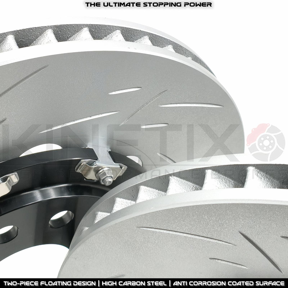 FOR AUDI S3 8P VW GOLF R R32 PASSAT R36 FRONT TWO PIECE FLOATING BRAKE DISCS 345