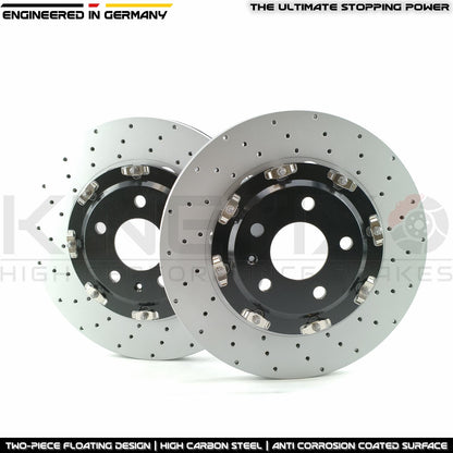 FITS AUDI RS4 B7 FRONT REAR TWO-PIECE FLOATING BRAKE DISCS PADS 365mm 324mm