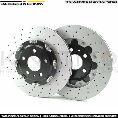 FITS AUDI RS4 B7 FRONT REAR TWO-PIECE FLOATING BRAKE DISCS PADS 365mm 324mm
