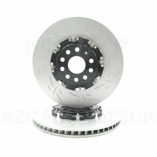 FOR VW GOLF R32 MK5 PASSAT R36 TWO PIECE FLOATING FRONT BRAKE DISCS PAIR 345mm