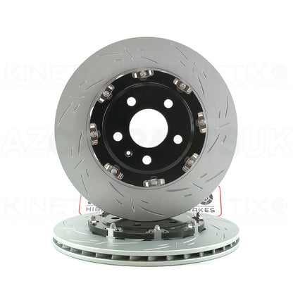 FOR AUDI S4 B9 S5 F5x SQ5 FYxx TWO PIECE FLOATING REAR BRAKE DISCS BREMBO PADS & WEAR WIRE SENSOR LEAD 330mm X 32mm