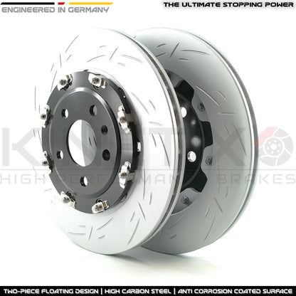 FOR AUDI RS4 B8 TWO PIECE FLOATING REAR BRAKE DISCS 330mm X 22mm PAIR 8K0615601G