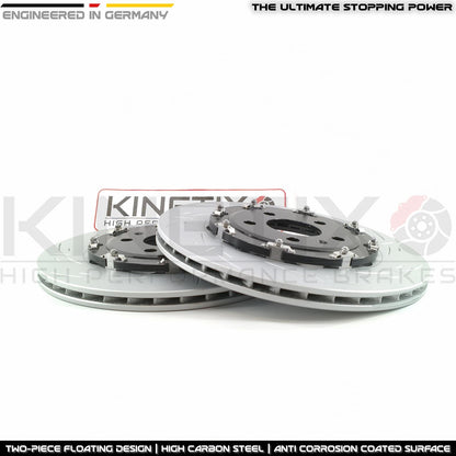 FITS AUDI S4 S5 S6 S7 S8 SQ7 SQ8 Q5 SQ5 TWO PIECE FLOATING BRAKE DISCS REAR 330mm X 32mm