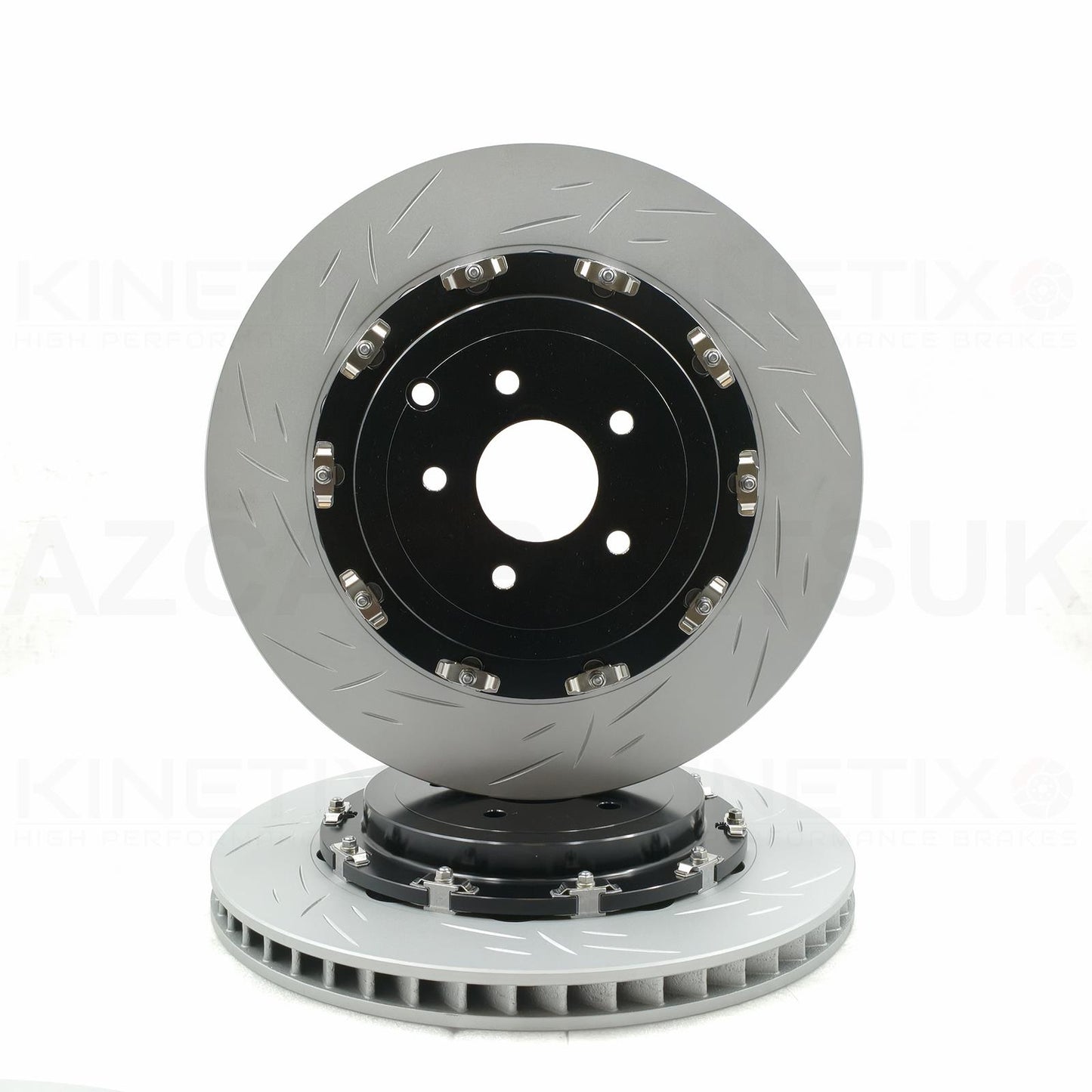 FOR NISSAN GTR R35 GT-R (2007-2025) REAR TWO PIECE FLOATING BRAKE DISCS SET 380mm X 30mm