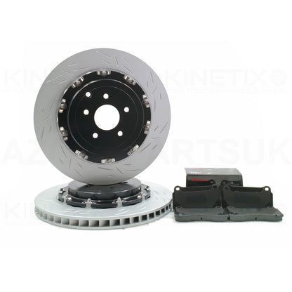 FOR NISSAN GTR R35 GT-R (2008-2025) REAR TWO PIECE FLOATING BRAKE DISCS BREMBO PADS 380mm X 30mm
