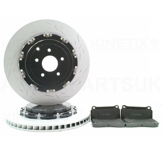 FOR NISSAN GTR R35 GT-R 2008-2025 REAR TWO PIECE FLOATING PERFORMANCE BRAKE DISCS OEQ+ PADS 380mm X 30mm