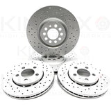 FOR VW GOLF GTI MK4 25TH ANNIVERSARY EDITION DRILLED FRONT REAR BRAKE DISCS PADS