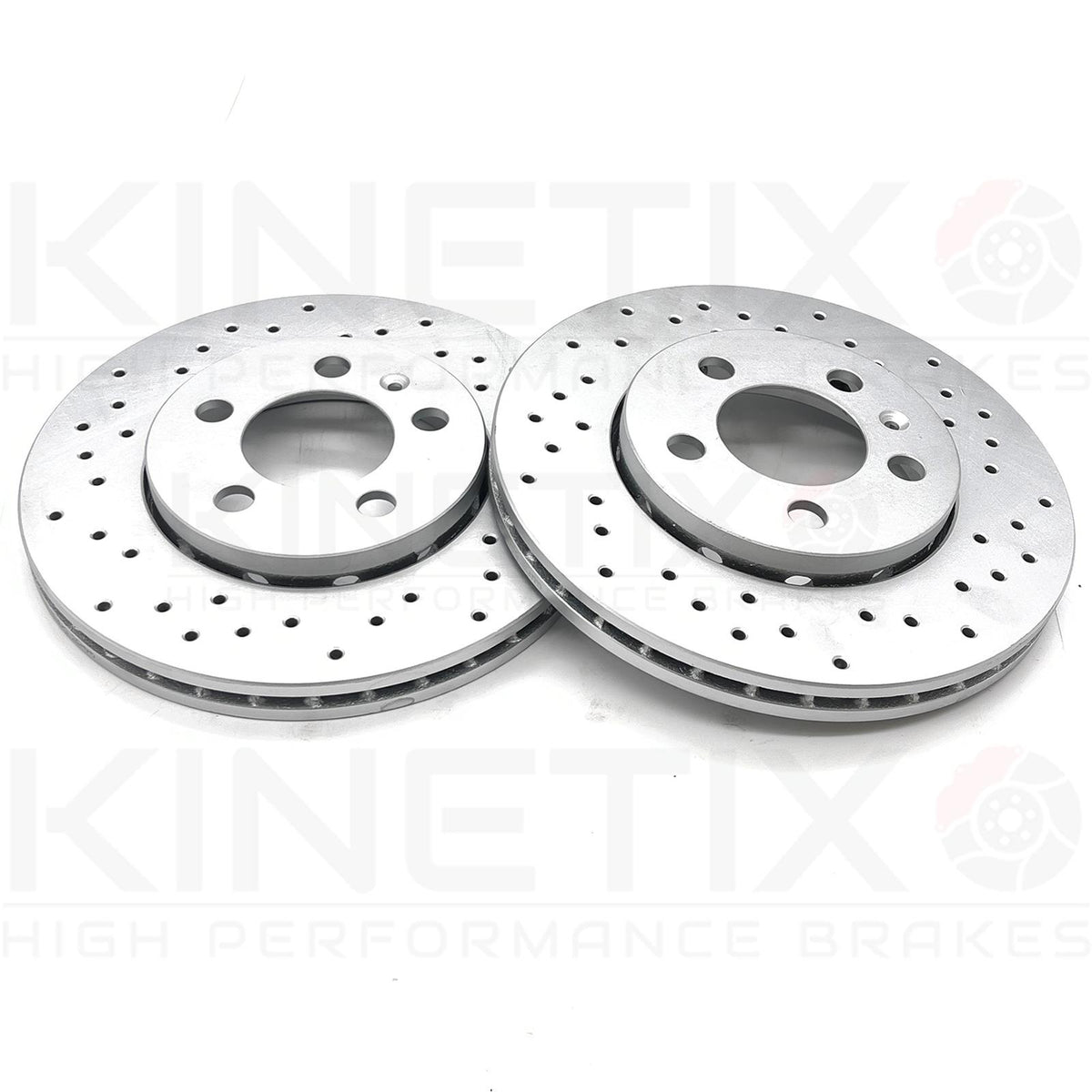 FOR AUDI S3 8L 1999-2003 REAR CROSS DRILLED BRAKE DISCS PAIR 256mm