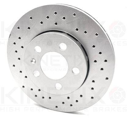 FOR VW BORA 2.8 V6 99-05 REAR CROSS DRILLED BRAKE DISCS MINTEX PADS 256mm