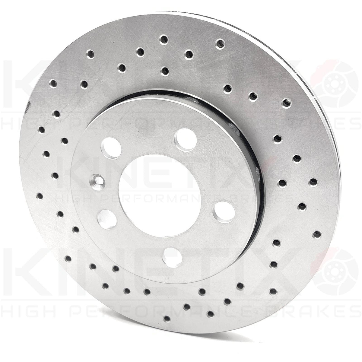 FOR VW BEETLE 2.3 V5 2001-2005 REAR CROSS DRILLED BRAKE DISCS PAIR 256mm
