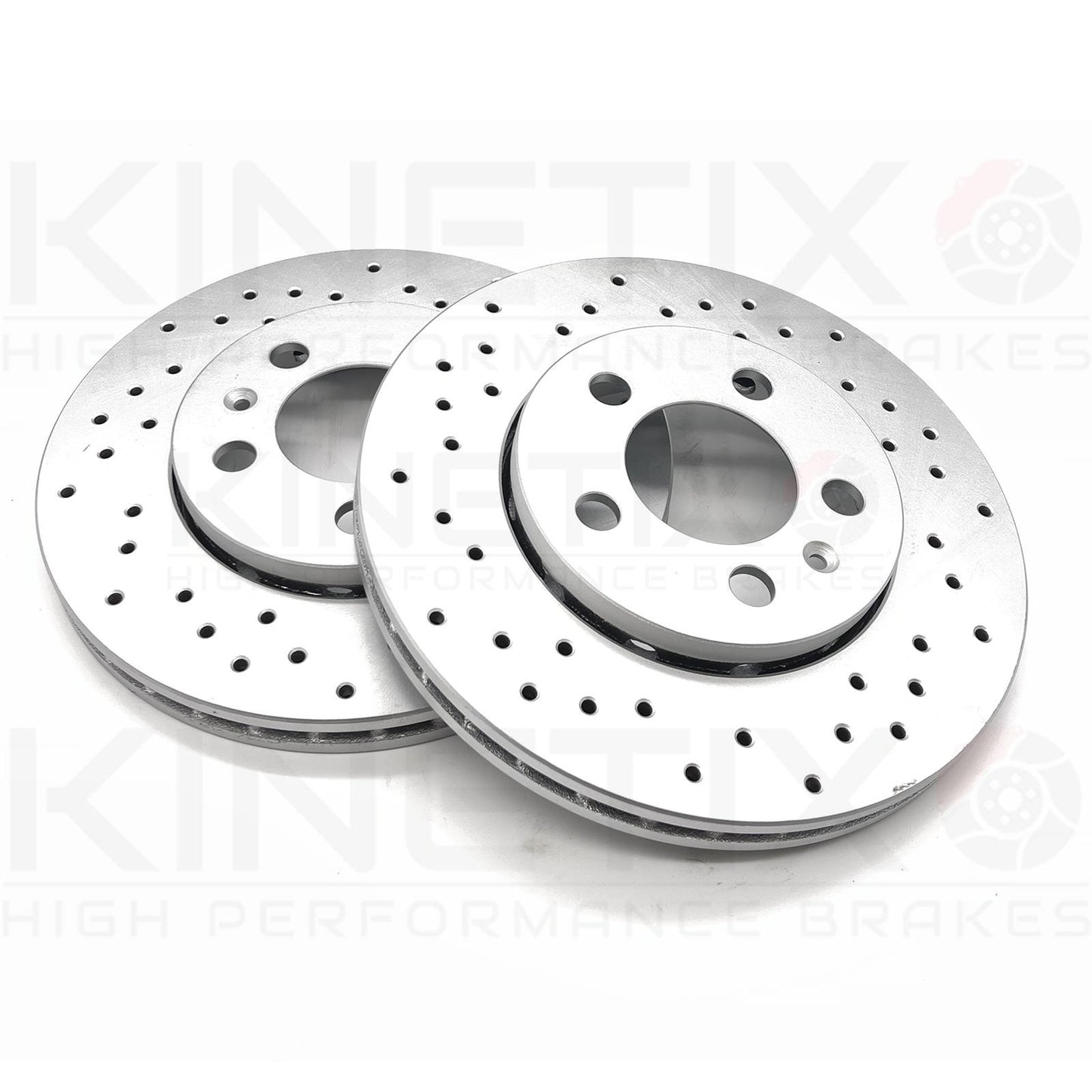 FOR VW GOLF ANNIVERSARY EDITION MK4 DRILLED FRONT REAR BRAKE DISCS MINTEX PADS