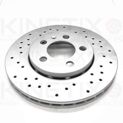 FOR VW BORA 2.8 V6 FRONT REAR DRILLED BRAKE DISCS MINTEX PADS 312mm 256mm FR RR