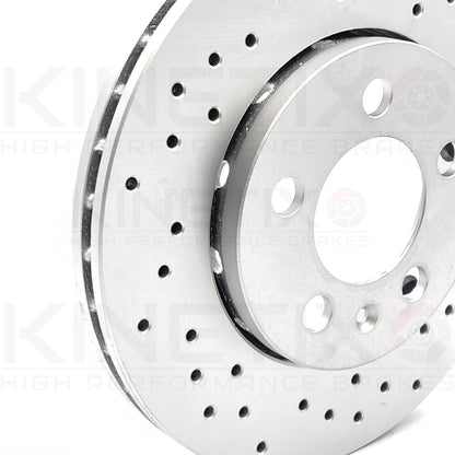 FOR VW BORA 2.8 V6 FRONT REAR DRILLED BRAKE DISCS MINTEX PADS 312mm 256mm FR RR