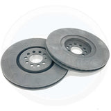 FITS AUDI TT 3.2 VR6 (8N) VW GOLF R32 MK4 J GROOVED FRONT BRAKE DISCS PAIR 334mm