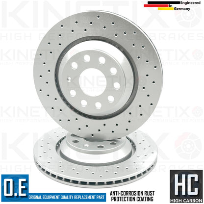 FOR CUPRA ATECA FORMENTOR CROSS DRILLED FRONT REAR BRAKE DISCS PADS 340mm 310mm