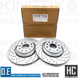 FOR VW GOLF R MK6 DRILLED FRONT REAR BRAKE DISCS BREMBO PADS 345mm 310mm FR RR