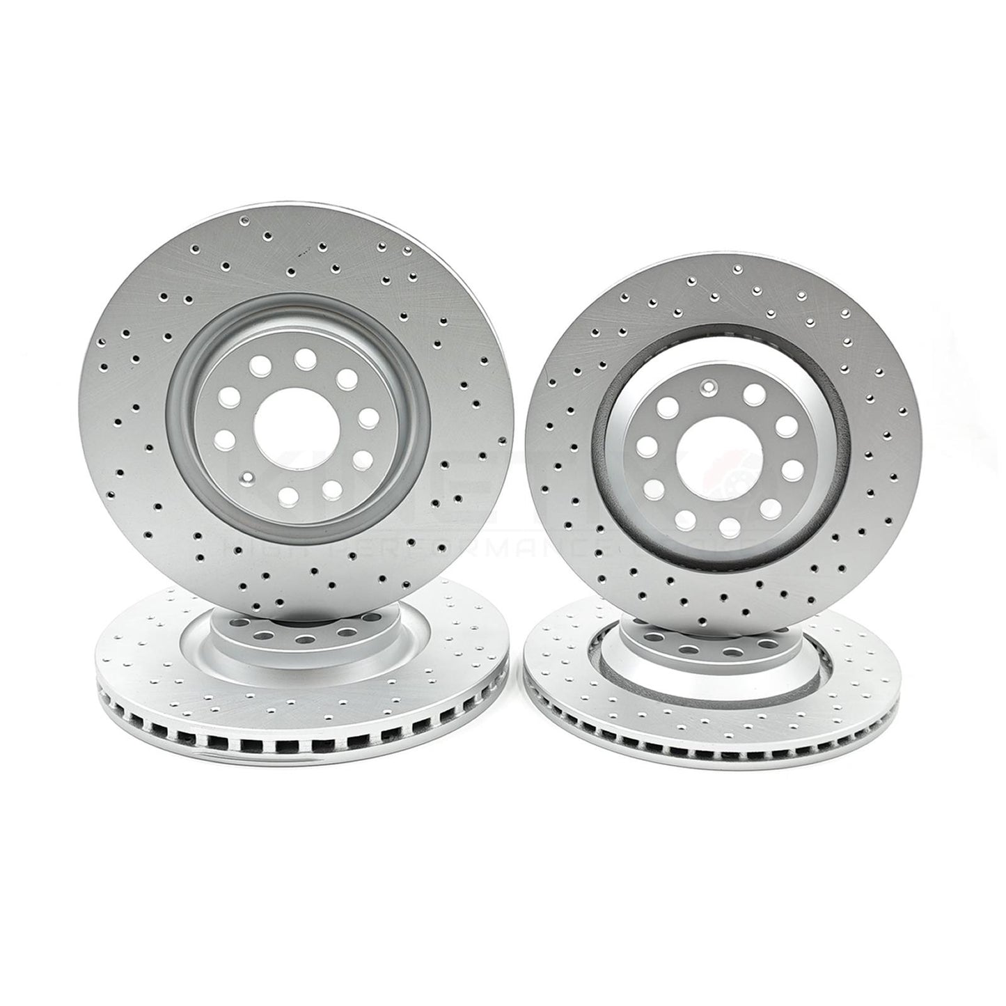 FOR CUPRA LEON 2.0 TSI VZ1 (2020+) DRILLED FRONT REAR BRAKE DISCS 340mm 310mm