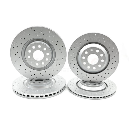 FOR CUPRA LEON 2.0 TSI VZ1 (2020+) DRILLED FRONT REAR BRAKE DISCS 340mm 310mm