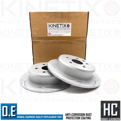 FOR TOYOTA CROWN 3.0 LEXUS IS250 IS220d REAR DIMPLED GROOVED BRAKE DISCS PAIR