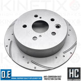 FOR LEXUS IS250 IS220d 05-13 DIMPLED GROOVED REAR BRAKE DISCS MINTEX PADS 291mm