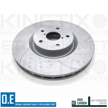 FOR SUBARU IMPREZA 2.5 WRX STi (GE,GH,GR) PERFORMANCE FRONT BRAKE DISCS PAIR