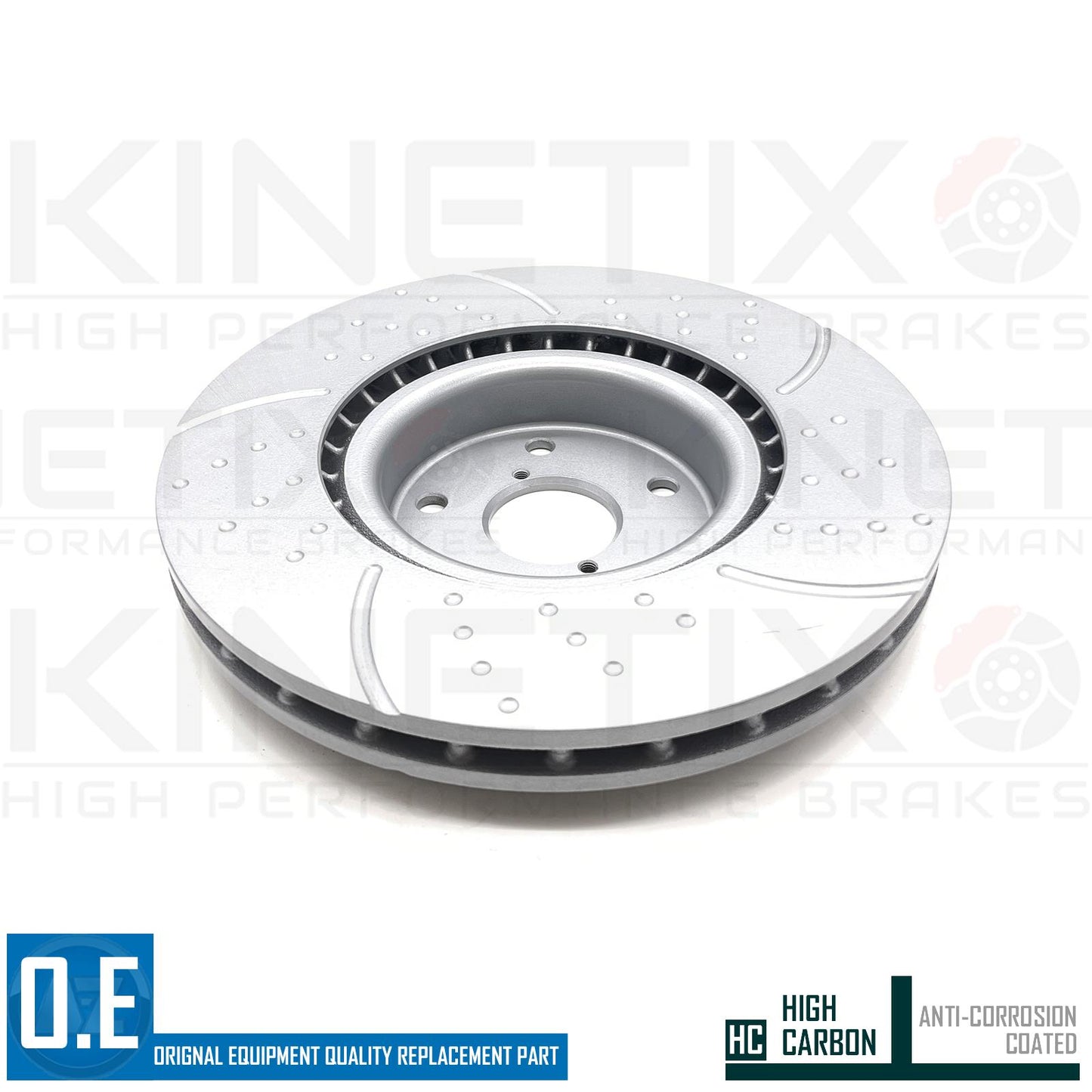 FOR SUBARU IMPREZA 2.5 WRX STi (GE,GV) DIMPLED GROOVED FRONT BRAKE DISCS 326mm