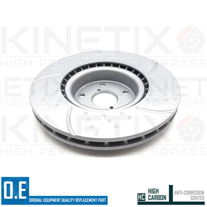 FOR SUBARU IMPREZA 2.5 WRX STi (GE,GH,GR) PERFORMANCE FRONT BRAKE DISCS PAIR