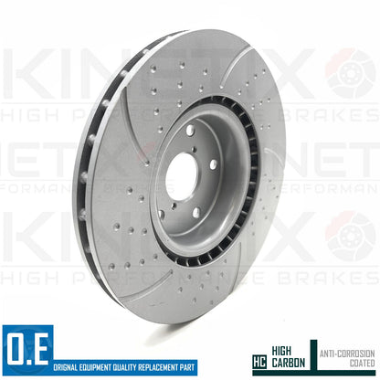 FOR SUBARU IMPREZA 2.5 WRX STi (GE,GH,GR) PERFORMANCE FRONT BRAKE DISCS PAIR