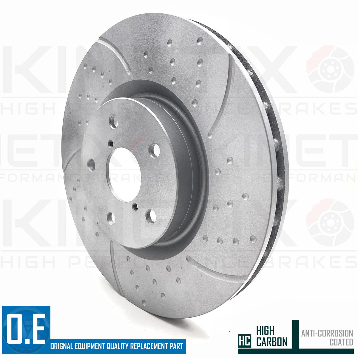 FOR SUBARU IMPREZA 2.5 WRX STi (GE,GH,GR) PERFORMANCE FRONT BRAKE DISCS PAIR