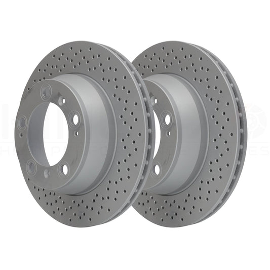 FOR PORSCHE 911 (996) 3.4 Carrera 1997 - 2001 REAR BRAKE DISCS PAIR 299mm X 24mm