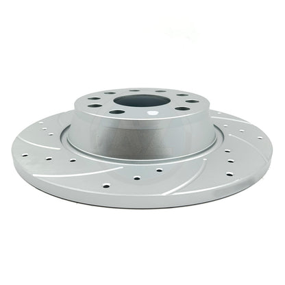 FOR VW FRONT REAR CROSS DRILLED GROOVED BRAKE DISCS BREMBO PADS 312mm 282mm