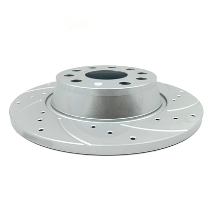 FOR AUDI CUPRA SEAT SKODA DRILLED GROOVE REAR BRAKE DISCS BREMBO PADS 272mm