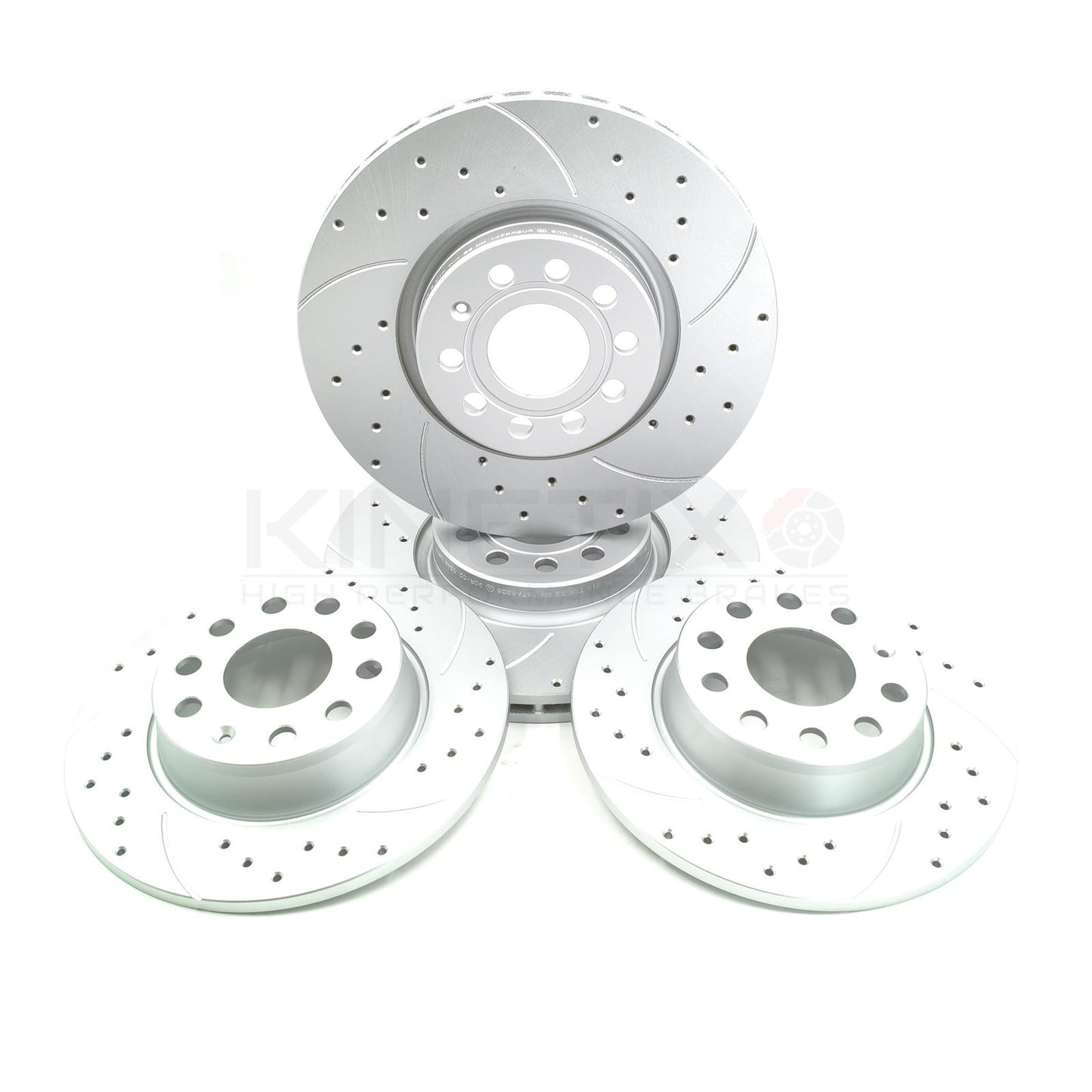 FOR SEAT LEON 2.0 TDI 19+ FRONT REAR DRILLED GROOVE BRAKE DISCS 312mm 272mm