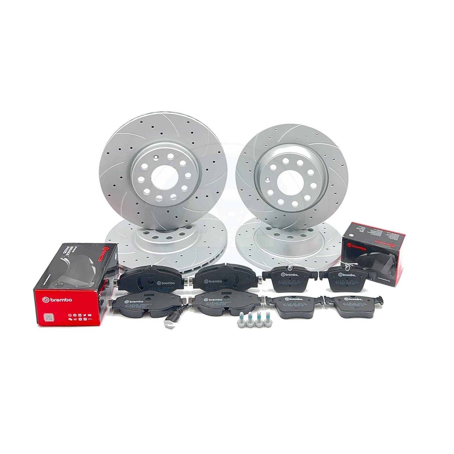FOR VW PASSAT B8 2.0 TDI TSI R LINE FRONT REAR BRAKE DISCS BREMBO PADS 312m 300m
