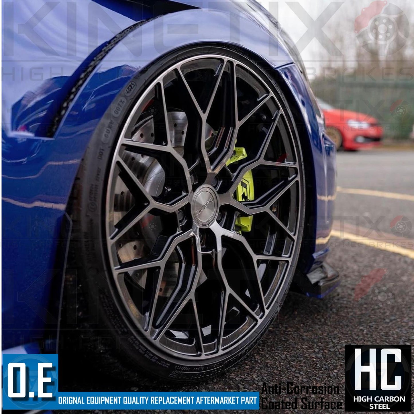 FIT VW GOLF GTI TCR 2018-2020 MK7 DRILLED FRONT BRAKE DISCS BREMBO PADS 340mm